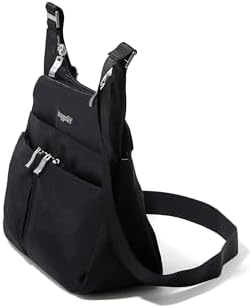 Baggallini Cross Over Crossbody Women Lightweight Water-Resistant Nylon Organized Travel Bag Purse
