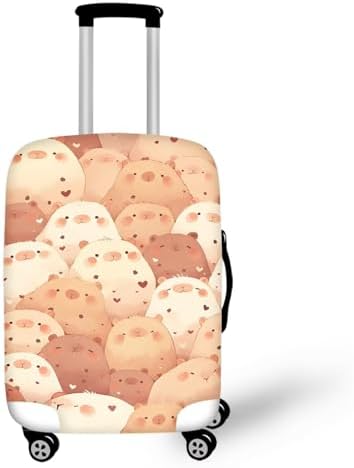 Protective Suitcase Covers for Travel Luggage | Carry on Luggage Cover for Capybara Suitcase | Travel Luggage Cover for