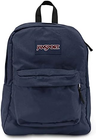 JanSport SuperBreak One Backpack Navy - Durable Lightweight Bag with Main Compartment - Premium Travel Backpack