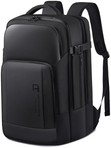 Men's Travel Backpack, 17.3 Inches Business Laptop, Water-Resistant, Carry on Airline Approved, USB Charger Port, 18x14x