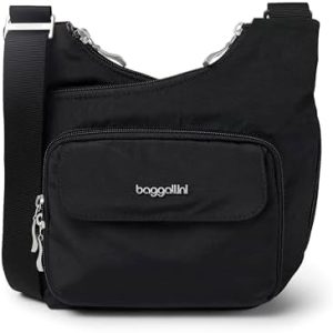 Baggallini Criss Cross Travel Crossbody Bag - Premium Leather, Women, Suitcases & Travel, Timeless Design, One Size | B