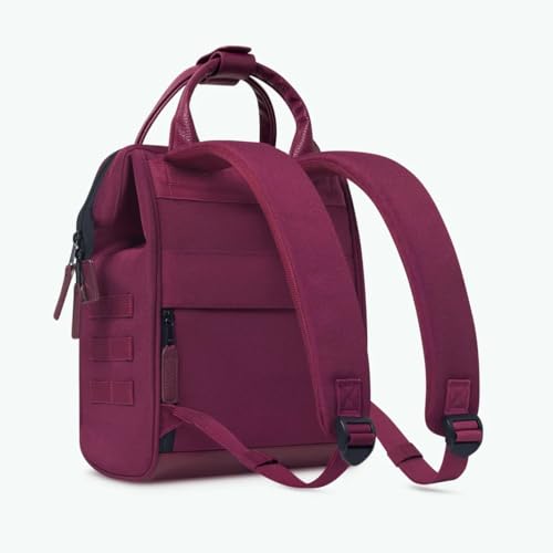 Cabaïa - Sac à Dos Adventurer Déperlant pour Homme et Femme - Rouge/Mauve - Compartiment Ordinateur Portable - 2 Poches