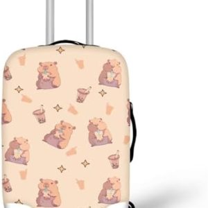 Protective Suitcase Covers for Travel Luggage | Carry on Luggage Cover for Capybara Suitcase | Travel Luggage Cover for