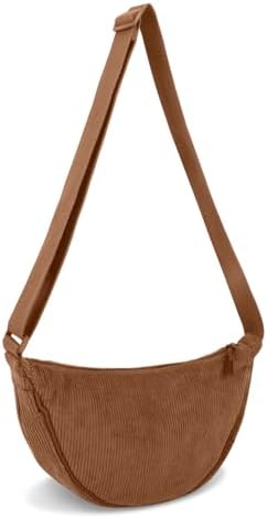 EVGLOW Nylon Crescent Crossbody Bag - Trendy Women's Travel Sling Bag EVGLOW Nylon Crescent Crossbody Bag - Small Men's