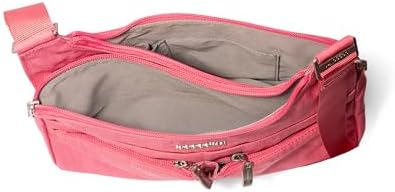 Baggallini Cross Over Crossbody Women Lightweight Water-Resistant Nylon Organized Travel Bag Purse