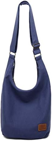 Coton Pose Women's Hippie Crossbody Bag - Top Zip Large Capacity Canvas Sling Bag - Handmade Jacquard Cloth