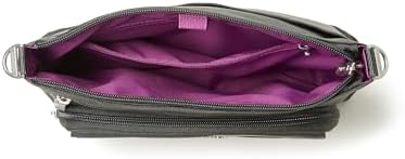Baggallini Original RFID Protected Lightweight Nylon Zippered Travel Purse for Women ClimatePartner Certified