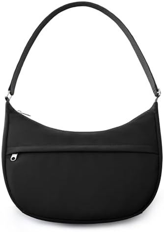 Fancy Forest KALIDI Nylon Crescent Bag Medium Casual Shoulder Crossbody Purse for Women Men Travel with External Pocket