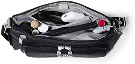 Baggallini Original RFID Protected Lightweight Nylon Zippered Travel Purse for Women ClimatePartner Certified