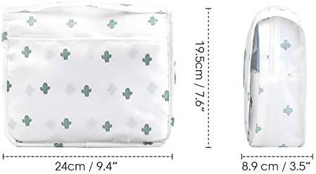 Narwey Beige Small Hanging Travel Toiletry Bag for Women Travel Bag Specifications: Makeup Bag Organizer, Cosmetics Bag - Image 62