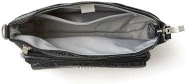 Baggallini Original RFID Protected Lightweight Nylon Zippered Travel Purse for Women ClimatePartner Certified