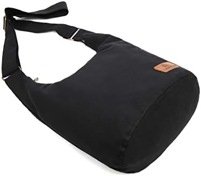 Coton Pose Women's Hippie Crossbody Bag - Top Zip Large Capacity Canvas Sling Bag - Handmade Jacquard Cloth