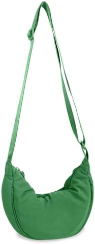 EVGLOW Nylon Crescent Crossbody Bag - Trendy Women's Travel Sling Bag EVGLOW Nylon Crescent Crossbody Bag - Small Men's