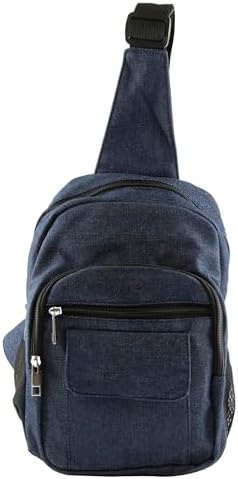 Smart Protection RFID Handbag for Travel | Stylish Denim Sling Bag for Women | Durable Blue Denim Slingshot Handbag