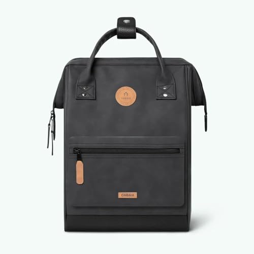Cabaïa - Sac à Dos Déperlant pour Homme et Femme - Compartiment Ordinateur Portable - Noir