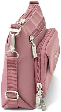 Baggallini Original RFID Protected Lightweight Nylon Zippered Travel Purse for Women ClimatePartner Certified