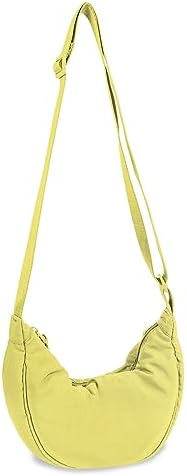 EVGLOW Nylon Crescent Crossbody Bag - Trendy Women's Travel Sling Bag EVGLOW Nylon Crescent Crossbody Bag - Small Men's