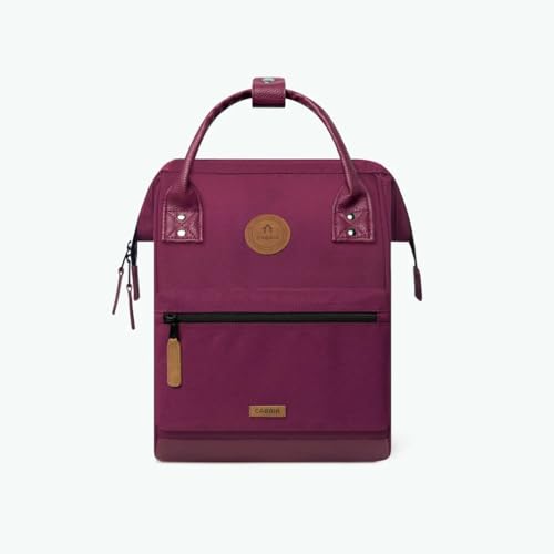 Cabaïa - Sac à Dos Adventurer Déperlant pour Homme et Femme - Rouge/Mauve - Compartiment Ordinateur Portable - 2 Poches