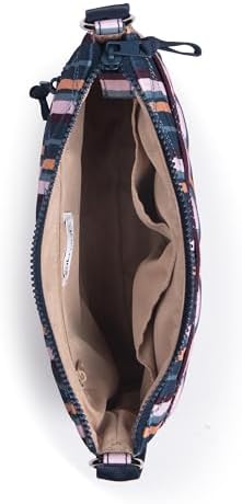 Sakroots Eco Twill Crossbody Purse - Eco Friendly Material For Everyday & Travel - Zipper Closure & Adjustable Strap