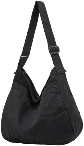 Dainaotm Canvas Tote Bag Casual Hobo Crossbody Shoulder Bag for Women Large Purse Messenger Bag Travel Work Dainaotm Can