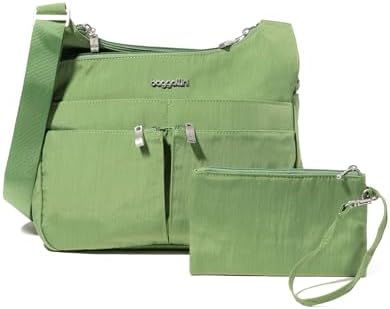 Baggallini Cross Over Crossbody Women Lightweight Water-Resistant Nylon Organized Travel Bag Purse
