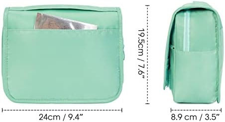 Narwey Beige Small Hanging Travel Toiletry Bag for Women Travel Bag Specifications: Makeup Bag Organizer, Cosmetics Bag - Image 69