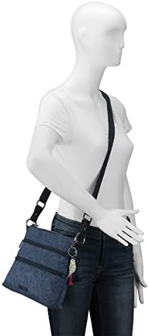 Sakroots Eco Twill Crossbody Purse for Everyday Use and Travel - Zipper Closure & Adjustable Strap