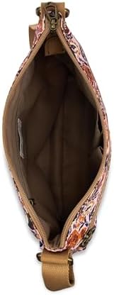 Sakroots Eco Twill Crossbody Purse - Eco Friendly Material For Everyday & Travel - Zipper Closure & Adjustable Strap