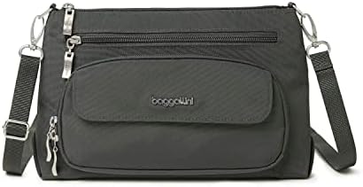 Baggallini Original RFID Protected Lightweight Nylon Zippered Travel Purse for Women ClimatePartner Certified