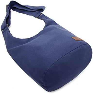 Coton Pose Women's Hippie Crossbody Bag - Top Zip Large Capacity Canvas Sling Bag - Handmade Jacquard Cloth