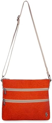 Sakroots Eco Twill Crossbody Purse for Everyday Use and Travel - Zipper Closure & Adjustable Strap
