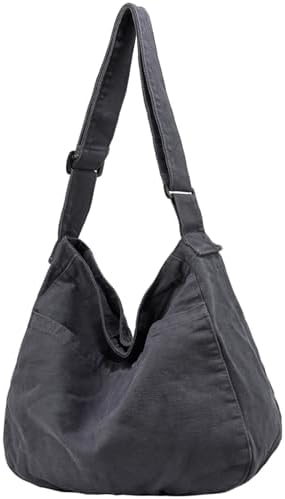 Dainaotm Canvas Tote Bag Casual Hobo Crossbody Shoulder Bag for Women Large Purse Messenger Bag Travel Work Dainaotm Can