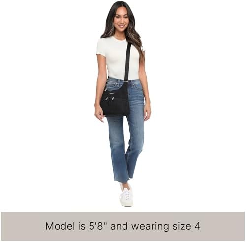 Baggallini Cross Over Crossbody Women Lightweight Water-Resistant Nylon Organized Travel Bag Purse