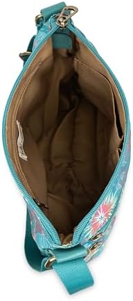 Sakroots Eco Twill Crossbody Purse - Eco Friendly Material For Everyday & Travel - Zipper Closure & Adjustable Strap