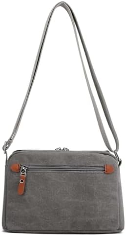 Sunshinejing Lightweight Crossbody Bag for Women | Casual Purses for Daily Travel | Small Canvas Bag with Adjustable Str