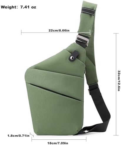 BIRDDIE Anti-Theft Travel Bag - Large Capacity Chest Sling Bag for Travel and Sports | BIRDDIE Anti-Theft Travel Bag -