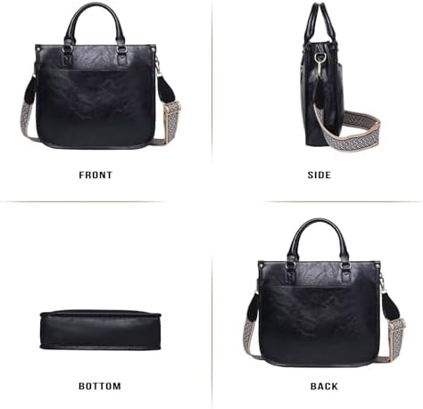 AUYOCO Vegan Leather Crossbody Bags for Women Handbag with Guitar Strap Zipped Pockets AUYOCO Vegan Leather Crossbody