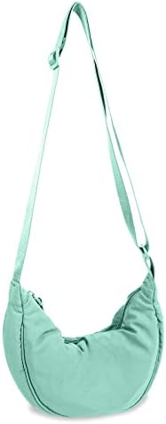 EVGLOW Nylon Crescent Crossbody Bag - Trendy Women's Travel Sling Bag EVGLOW Nylon Crescent Crossbody Bag - Small Men's
