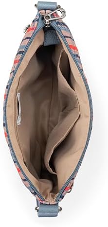 Sakroots Eco Twill Crossbody Purse for Everyday Use and Travel - Zipper Closure & Adjustable Strap