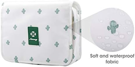 Narwey Beige Small Hanging Travel Toiletry Bag for Women Travel Bag Specifications: Makeup Bag Organizer, Cosmetics Bag - Image 59