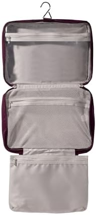 Baggallini Unisex Large Hanging Travel Toiletry Kit - Lightweight 8x11 Inch Makeup Bag for Everyone Travel