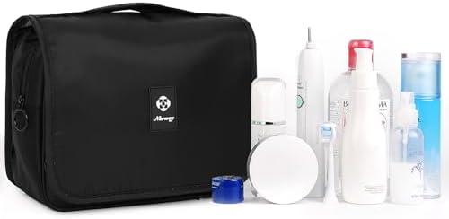 Narwey Beige Small Hanging Travel Toiletry Bag for Women Travel Bag Specifications: Makeup Bag Organizer, Cosmetics Bag - Image 28