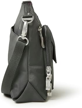 Baggallini Original RFID Protected Lightweight Nylon Zippered Travel Purse for Women ClimatePartner Certified