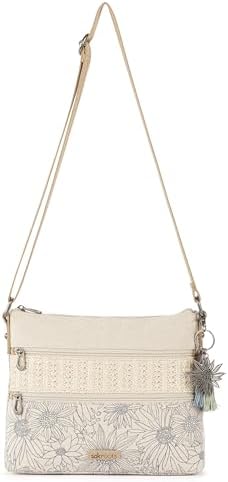 Sakroots Eco Twill Crossbody Purse - Eco Friendly Material For Everyday & Travel - Zipper Closure & Adjustable Strap