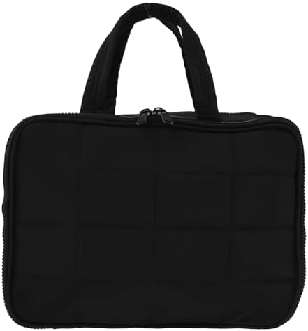 Toiletry Bag Compartmental Organizer Travel BagPortable Foldable with Anti-slip Metal Hook(Beige) Toiletry Bag Compart