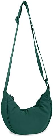 EVGLOW Nylon Crescent Crossbody Bag - Trendy Women's Travel Sling Bag EVGLOW Nylon Crescent Crossbody Bag - Small Men's