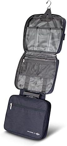 Ricardo Beverly Hills Essentials 5.0 Deluxe Travel Organizer - Odor-Controlling Toiletry Bag for Airplane Travel & Cruis