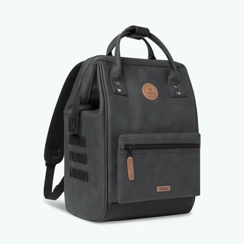 Cabaïa - Sac à Dos Déperlant pour Homme et Femme - Compartiment Ordinateur Portable - Noir