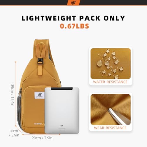 SKYSPER Anti-RFID Crossbody Sling Backpack for Women Men(Army Green) SKYSPER Travel Hiking Crossbody Bag for Women Men