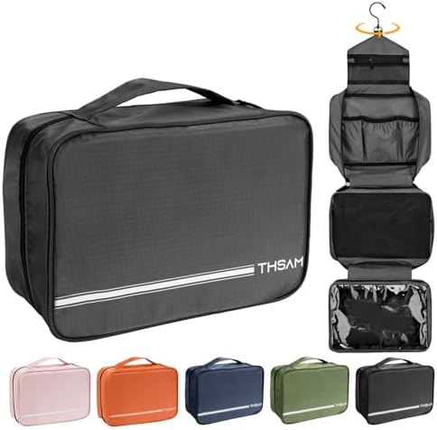 Travel Toiletry Bag for Women Men - Portable Large Hanging Organizer Sell Point: Makeup Bag for Cosmetic, Shampoo, Condi